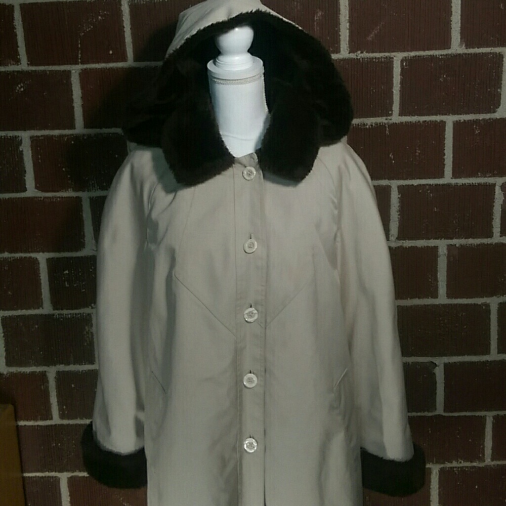 Vintage Union Made 60s Faux Fur Lined Pea Coat